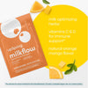 UpSpring Milkflow Immune Support Breastfeeding Supplement Drink Mix with Fenugreek | Orange Mango Flavor | Lactation Supplement to Support Breast Milk Supply | 16 Drink Mixes