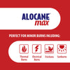 Alocane Emergency Burn Gel, 4% Lidocaine Maximum Strength Fast Pain and Itch Relief for Minor Burns, Sunburn, Kitchen, Radiation, Chemical, First Degree Burns, First Aid Treatment Burn Care 2.5 Fl Oz