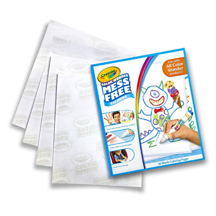 Crayola Color Wonder Mess Free Coloring, Blank Coloring 30 Pages, Gifts for Toddlers, Ages 3, 4, 5