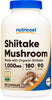 Nutricost Organic Shiitake Mushroom Capsules 1000mg, 90 Servings - CCOF Certified Made with Organic, Vegetarian, Gluten Free, 500mg Per Capsule, 180 Capsules