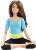 Barbie Made to Move Posable Doll in Blue Color-Blocked Top and Yoga Leggings, Flexible