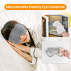 Atsuwell Cooling Eye Mask, Reusable Cold Sleep Eye Compress and Moist Heat for Eye Relaxing, Multipurpose Eye Bag for Dry Eyes with Microwavable Flaxseed Pad, Cold Gel Pad and Silky Cotton Insert