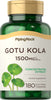 Piping Rock Gotu Kola Capsules | 1500mg | 180 Count | Concentrated Herbal Extract | Non-GMO, Gluten Free Supplement