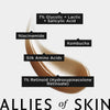 Allies of Skin Multi Acids & Retinoid Brightening Sleeping Facial: Glycolic + Lactic + Salicylic Acid, Hyaluronic Acid, Niacinamide, 1% Retinoid Complex. Overnight Sleeping Peel. 1.7 oz / 50 ml