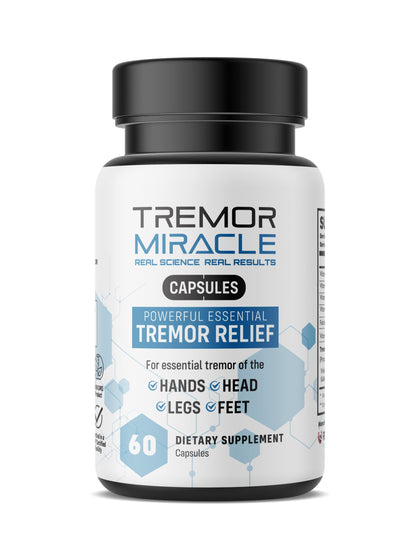 Real Science Nutrition Tremor Miracle Capsules - Essential Tremor Herbal Capsule Supplement for Hands, Legs, Feet, Head Tremors