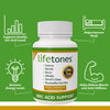 Lifetones Uric Acid Support - Herbal Joint Cleanse for Men and Women - Natural Remedy, Flexibility Boost - Non-GMO, Gluten-Free - 60 Vegan Vitamins