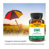 Country Life Zinc 50mg, Target Mins, 180 Tablets, Certified Gluten Free, Certified Vegetarian