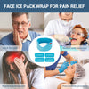 Comfytemp Wisdom Teeth Ice Pack Head Wrap, Face Ice Pack for TMJ Relief, Surgery Recovery, FSA HSA Eligible, 4 Reusable Hot & Cold Gel Packs, Pain Relief for Jaw, Chin, Oral, Facial, Dental Implants