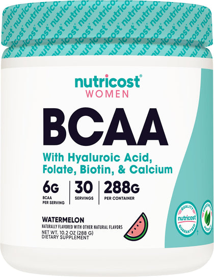 Nutricost BCAA for Women (Watermelon, 30 Servings) - Formulated Specifically for Women - Non-GMO and Gluten-Free