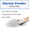 TradeKing Glycine Powder (2 lbs) - Promotes Restful Sleep, Muscle Energy and Strength, Memory and Cognition Support (Resealable Bag)