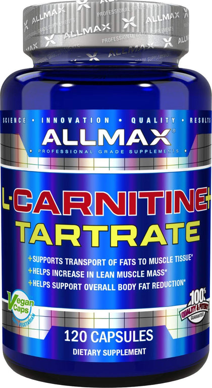 ALLMAX Nutrition L-Carnitine + Tartrate, 120 Capsules