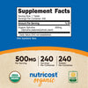 Nutricost Organic Spirulina 500mg, 240 Tablets - Gluten Free, Non-GMO