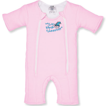 Magic Sleepsuit Baby Merlin's 100% Cotton Baby Transition Swaddle - Baby Sleep Suit - Pink - 3-6 Months