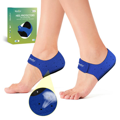 Plantar Fasciitis Protector for Shoes - Welnove Heel Cups for Pain Relief, Inserts & Pads for Achilles Tendonitis, Support Cushion for Women & Men (W 9.5-13 / M 8.5-14)