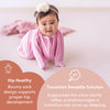 SleepingBaby Zipadee-Zip Transitional Swaddle Sack - Wearable Blanket with Zipper Convenience - Classic Rose Pink, Medium (6-12 Month)