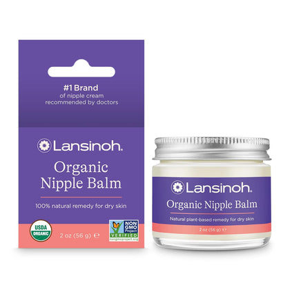 Lansinoh Organic Nipple Balm, Breastfeeding Essentials, 2 Ounces