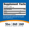 Nutricost Melatonin 12mg, 240 Tablets - 12mg Per Serving, Non-GMO, Gluten Free