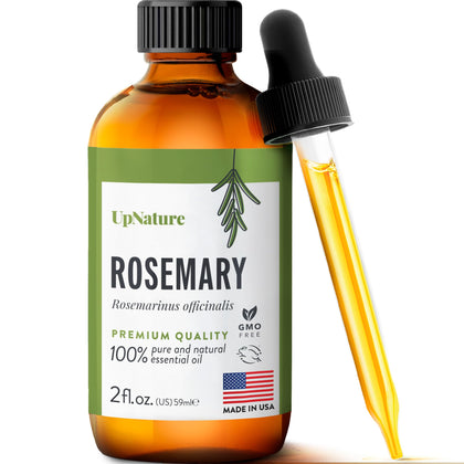 UpNature Rosemary Oil for Hair Growth - 100% Pure & Natural Rosemary Essential Oil, Nourishing Scalp Treatment - Hair Growth Serum - 2oz