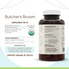 Butcher's Broom USDA Organic 120 Capsules | Natural Herbal Supplement | Certified Organic Vegetarian Capsules and Organic Butcher's Broom (Ruscus aculeatus) Dried Root (120 Capsules)