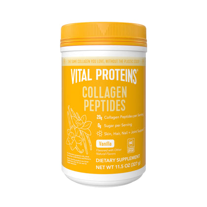 Vital Proteins Collagen Peptides Powder, Helps Support Healthy Hair, Skin, Nails, Bones and Joints - Vanilla 11.5 oz