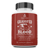 Ancestral Supplements Grass Fed Blood is Blood, Liver & Spleen Formula, 500mg, Grass Fed Beef Supplement, Red & White Blood Cell Formation, Immune and Heart Health Support, Non GMO, 180 Capsules