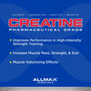 ALLMAX Essentials CREATINE - 100 g Powder - Improves Performance & Training Intensity - Vegan & Gluten Free - 20 Servings