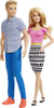 Barbie & Ken Doll Set, 2-Pack of Fashion Dolls Featuring Removable Clothes Including Denim Button Down & Pink Blouse (Amazon Exclusive)