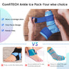 ComfiTECH Ankle Ice Pack Wrap for Injuries Reusable Heel Ice Pack for Ankle Plantar Fasciitis Relief, Achilles Tendonitis Relief, Sprained Ankles Surgery, Foot Pain & Heel Spur Cold Therapy