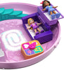 Polly Pocket Playset, Travel Toy with 2 Micro Dolls & Surprise Accessories, Pocket World Donut Pajama Party Compact, Food Toy