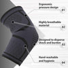 Elbow Brace Compression Sleeve | Braces for Tendonitis and Tennis Elbow | Arm Supports golfer elbow support is elbow relief for women & men for Tennis Elbow brace, Golf Elbow. (Black)