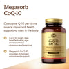 Solgar Megasorb CoQ-10 100 mg, 90 Softgels - Supports Heart Function & Healthy Aging - Coenzyme Q10 Supplement - Enhanced Absorption - Non-GMO, Gluten Free, Dairy Free - 90 Servings