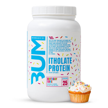 RAW Whey Isolate Protein Powder, Birthday Cake (CBUM Itholate Protein) - 100% Grass-Fed Sports Nutrition Powder for Muscle Growth & Recovery - Low-Fat, Low Carb - 25 Servings