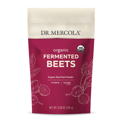 Dr. Mercola, Organic Fermented Beet Powder, 5.29 oz (150 g), 30 Servings, non GMO, Soy Free, Gluten Free, USDA Organic