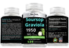 1950mg Soursop Graviola Capsules (Guanábana) Organic Leaves Powder Rich in Potent Anti-Oxidants - 120 Capsules 40 Servings