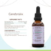 Cerebralix A60 Alcohol Extract Tincture: Gotu Kola Herb, Ginkgo Biloba Leaf, Rosemary Leaf, Sage Leaf, Brahmi Herb, Ashwagandha Root, Lemon Balm Leaf. Brain/Memory Formula 2 Fl Oz