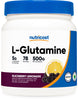 Nutricost L-Glutamine Powder Sweetened with Stevia (500 Grams, Blackberry Lemonade) - L-Glutamine Supplement for Gut Support, 5 Grams of L-Glutamine Per Serving - Gluten Free, Non-GMO