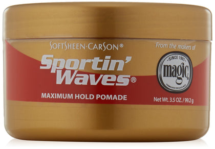 Softsheen-Carson Sportin' Waves Maximum Hold Pomade, 3.5 oz