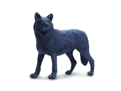 Safari Ltd. Black Wolf Figurine - Realistic 5.3