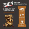 MET-Rx Big 100 Colossal Protein Bars, Chocolate Chip Cookie Dough Meal Replacement Bars, 9 Count (Pack of 1)