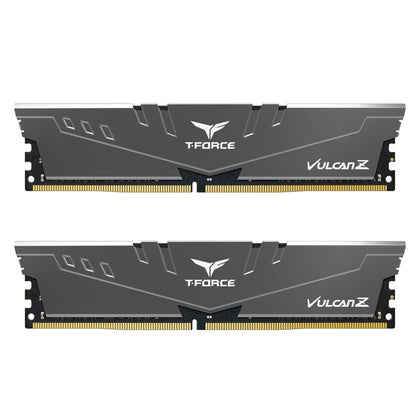 TEAMGROUP T-Force Vulcan Z DDR4 16GB Kit (2x8GB) 3600MHz (PC4-28800) CL18 Desktop Memory Module Ram TLZGD416G3600HC18JDC01 - Gray