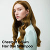 Chestnut Brown Hair Dye 16.9 Fl Oz, Argan Oil Chestnut Brown Hair Shampoo, 3 in 1 Hair Dye Shampoo, Easy To Use, Semi-Permanent Hair Color Shampoo (chestnut brown)