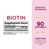 Nature's Bounty Optimal Solutions Biotin 10,000 mcg 90 Rapid Release Liquid Softgels