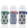 Kanudle Glass Baby Bottle Sleeve Covers for 8 oz Philips Avent | Adjustable Sleeves | Heat and Cold Retention | Neoprene - Panda, Koala, Monkey | Non Slip Grip | Set of 3 (Panda, Koala, Monkey)