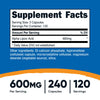 Nutricost Alpha Lipoic Acid 600mg Per Serving, 240 Capsules - Gluten Free, Vegetarian Capsules, Soy Free & Non-GMO