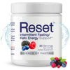 Reset Fasting Keto Wild Berry Energy Electrolytes, Pink Himalayan Sea Salt, Green Tea Leaf & Green Coffee Bean Extracts, Methylated Super B Complex, Biotin, Zinc, 72 Trace Minerals (Wild Berry)