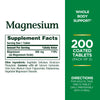 Nature's Bounty 500mg Magnesium for Bone & Muscle Health, Twin Pack of 400 Tablets