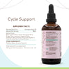 Cycle Support A120 Alcohol Extract Tincture, Skullcap, Dandelion Root, Cramp, Vitex Berry, St.John's Wort Herb, Jamaican Dogwood Bark, Partridgeberry Herb. Black Cohosh Root. PMS Support 4 Fl Oz