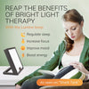 Circadian Optics Light Therapy Lamp - UV-Free LED Desk Lamp with 10,000 Lux for Seasonal Sunlight Changes. Full Spectrum Sun Lights for Work from Home. Lumine (Grey)