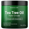 MAJESTIC PURE Tea Tree Oil Face Cream | Cream for Dry & Itchy Skin, Acne, Scar, Day & Night Moisturizer Face Cream for Women & Men | 8 Oz