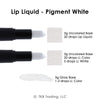 TKB Lip Liquid Color|Liquid Lip Color for TKB Gloss Base, DIY Lip Gloss, Pigmented Lip Gloss and Lipstick Colorant, Made in USA (1floz (30ml), Pigment White)